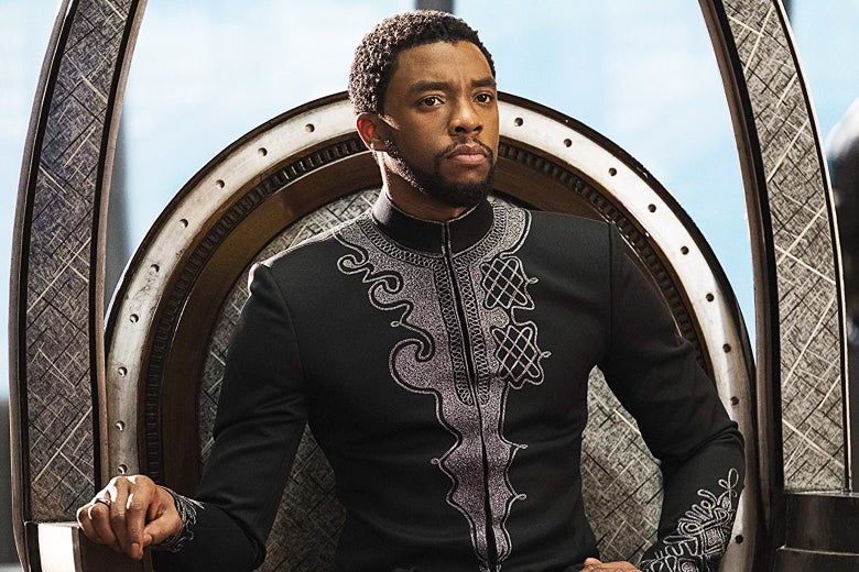 Chadwick Boseman in Black Panther.